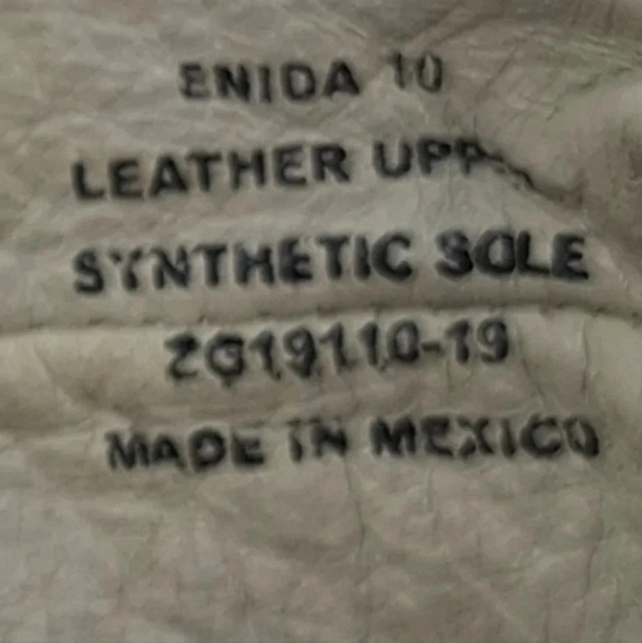 ARTISAN Crafted By Zigi Womens Leather Enida Off White Sandals Size 10 - Picture 9 of 10